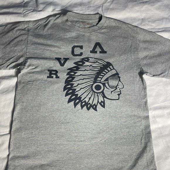 RVCA Men’s Chief T-Shirt Grey Size Medium - Picture 1 of 8